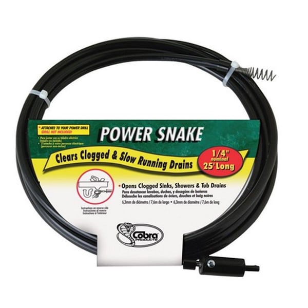 Power Snake 81150 0.25 in. x 15 ft. Drain Auger PO11435 - main
